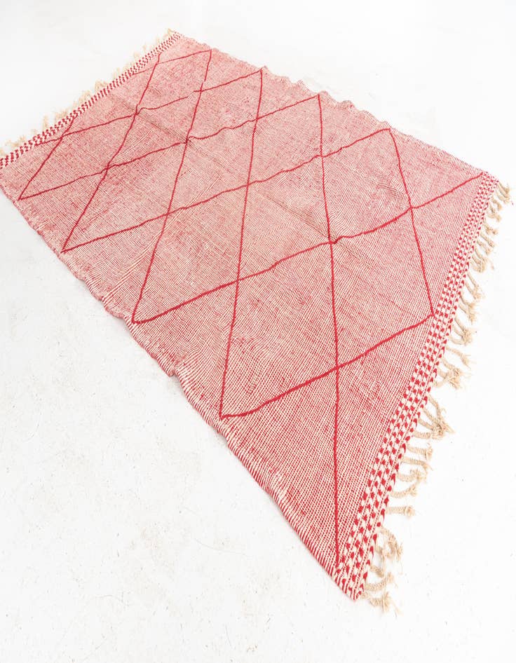 Detail image of 6' 4 x 9' 6  Hand Knotted Moroccan Wool Rug