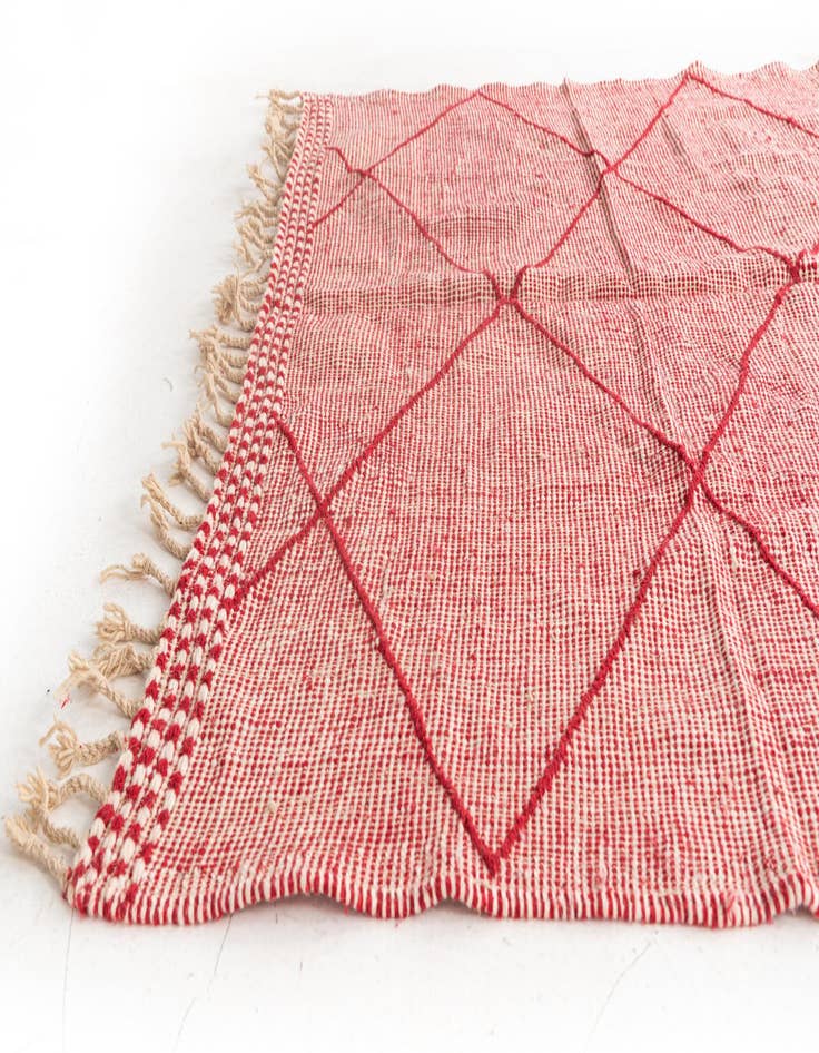 Detail image of 6' 4 x 9' 6  Hand Knotted Moroccan Wool Rug