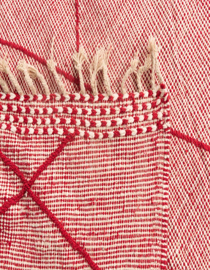 Detail image of 6' 4 x 9' 6  Hand Knotted Moroccan Wool Rug