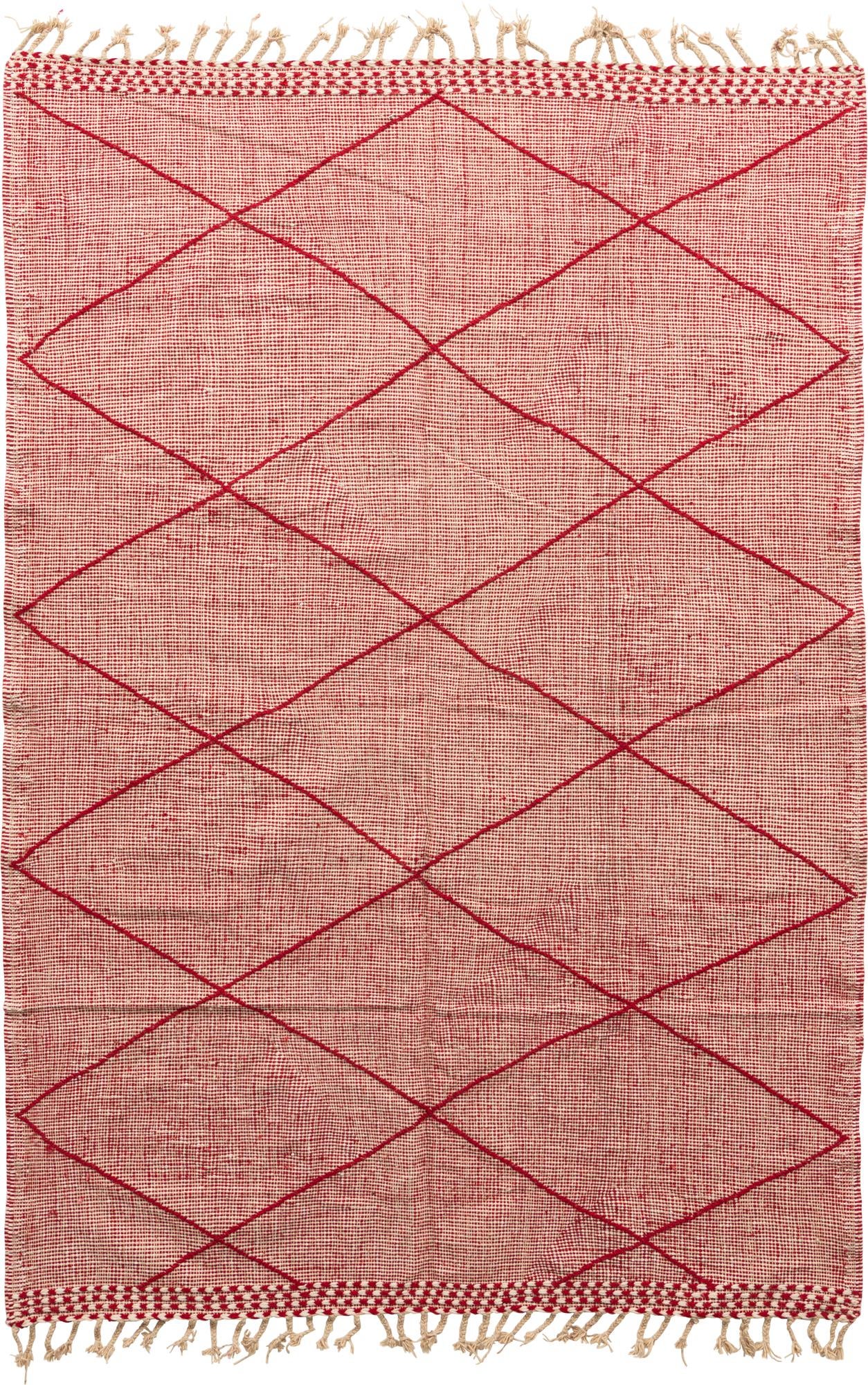 6' 4 x 9' 6 Hand Knotted Moroccan Wool Rug