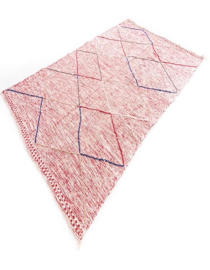 Detail image of 6' 4 x 10' 2  Hand Knotted Moroccan Wool Rug