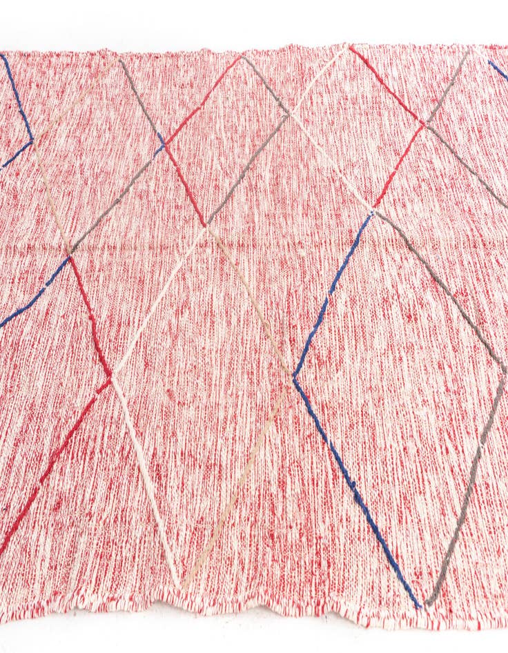 Detail image of 6' 4 x 10' 2  Hand Knotted Moroccan Wool Rug