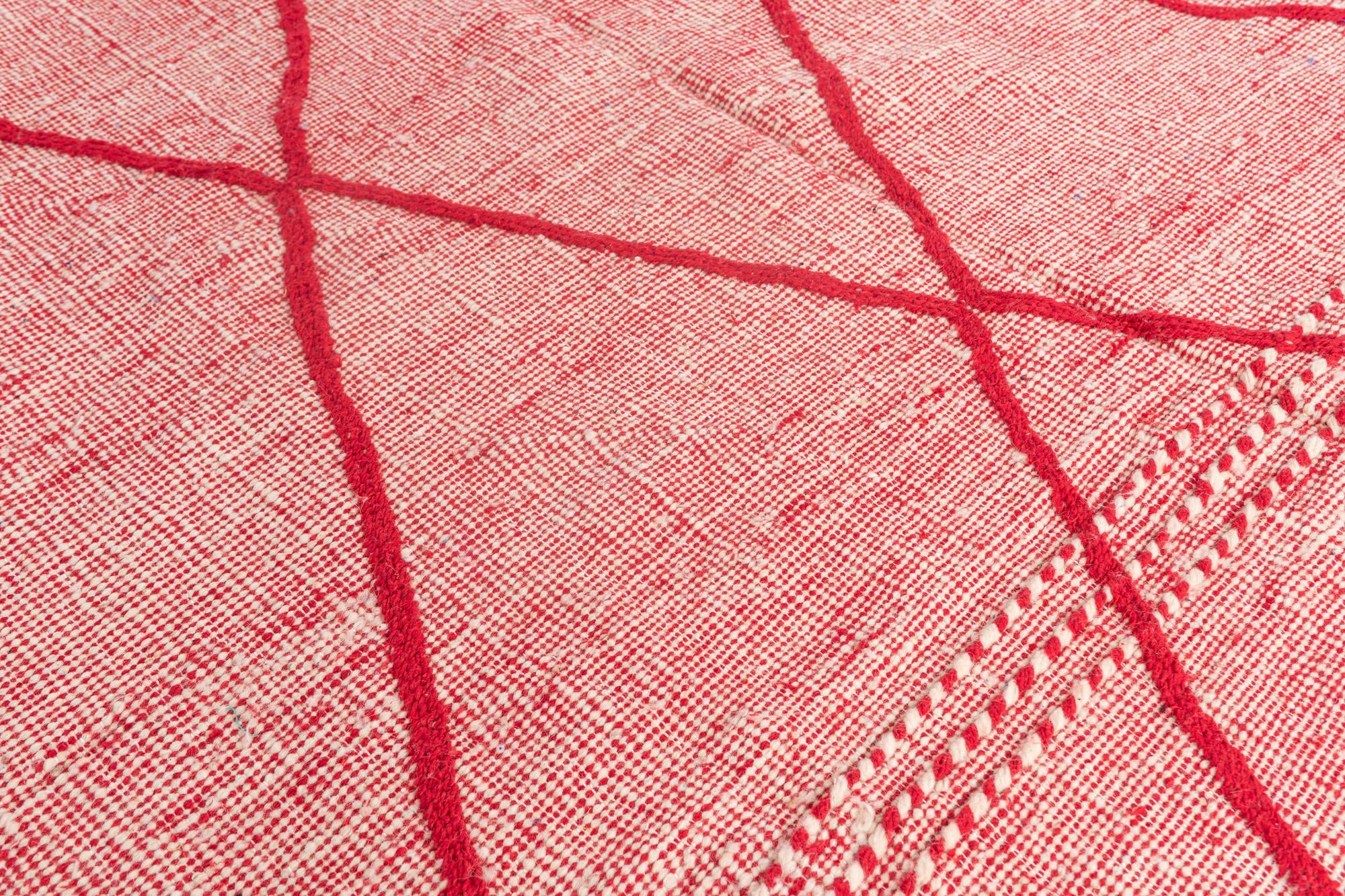 6' 6 x 10' 6 Hand Knotted Moroccan Wool Rug