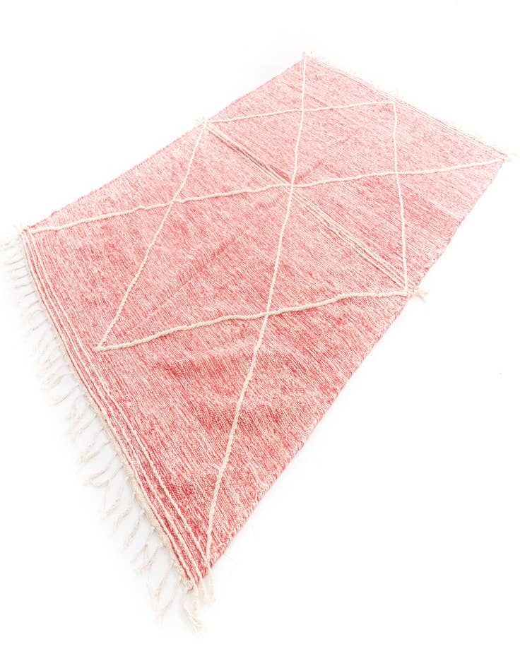 Detail image of 6' 6 x 10' 3  Hand Knotted Moroccan Wool Rug