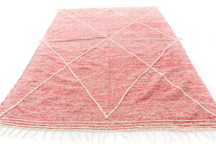 6' 6 x 10' 3 Hand Knotted Moroccan Wool Rug