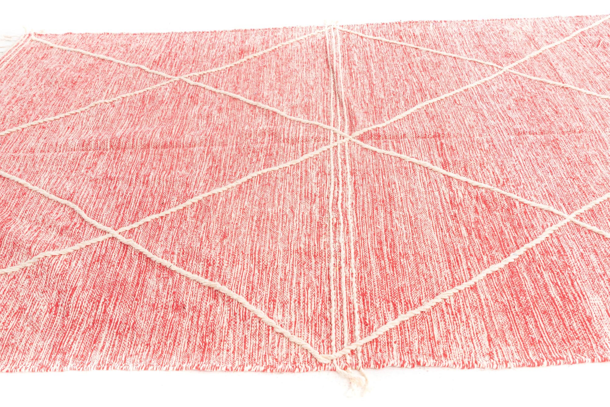 6' 6 x 10' 3 Hand Knotted Moroccan Wool Rug