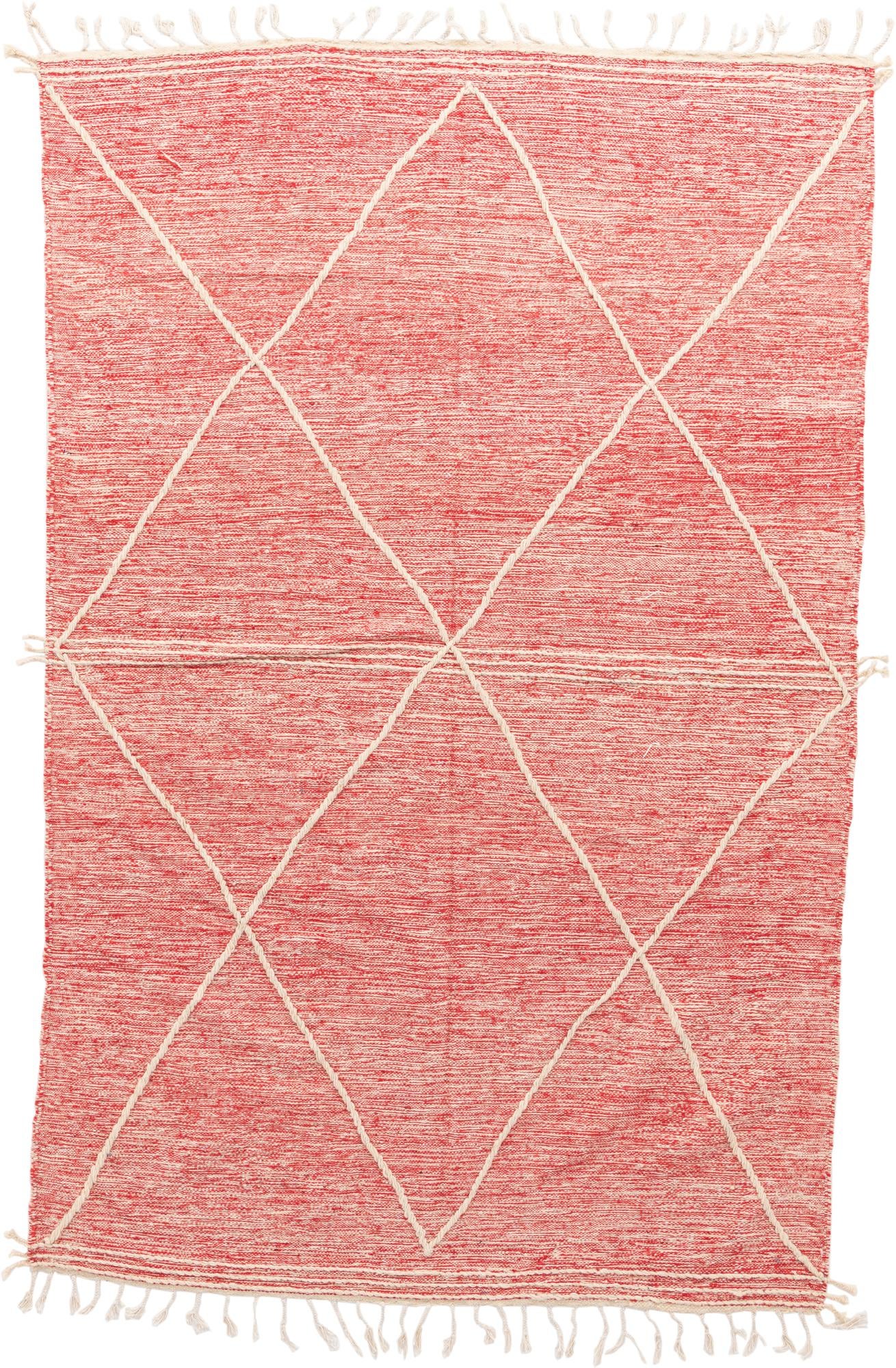 6' 6 x 10' 3 Hand Knotted Moroccan Wool Rug