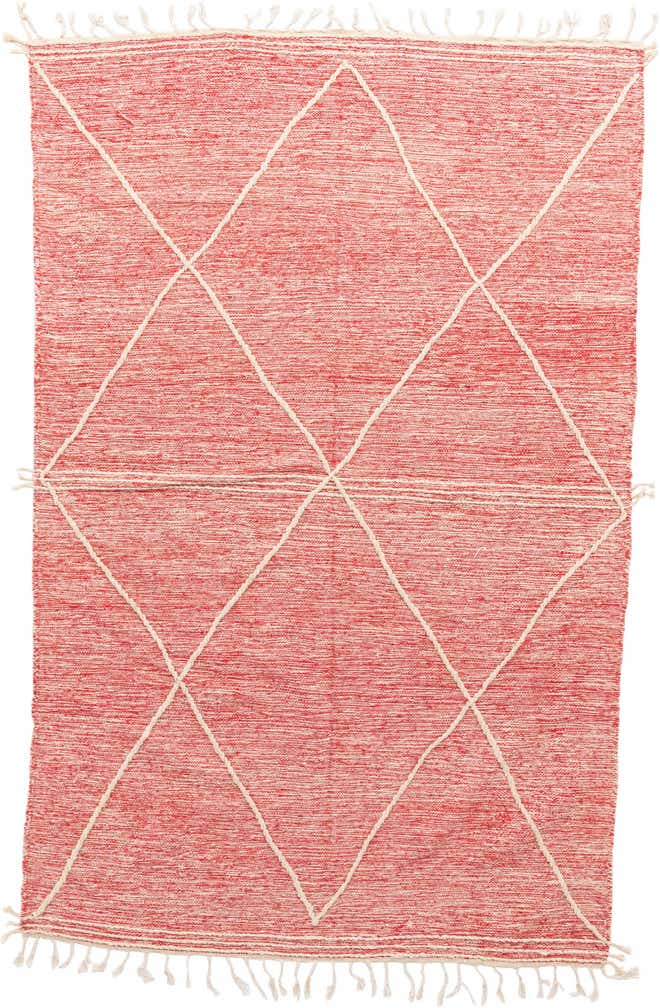 6' 6 x 10' 3 Hand Knotted Moroccan Wool Rug