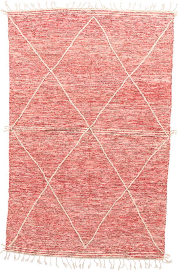 Detail image of 6' 6 x 10' 3 Hand Knotted Moroccan Wool Rug