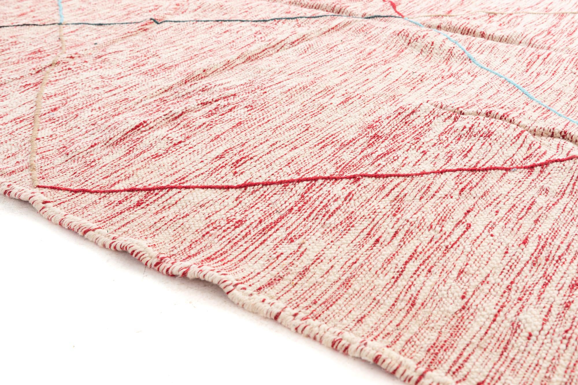 7' 10 x 11' 2 Hand Knotted Moroccan Wool Rug