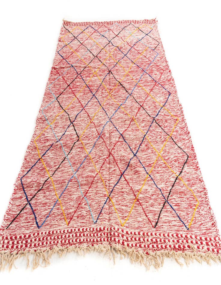 Detail image of 6' 5 x 9' 4  Hand Knotted Moroccan Wool Rug