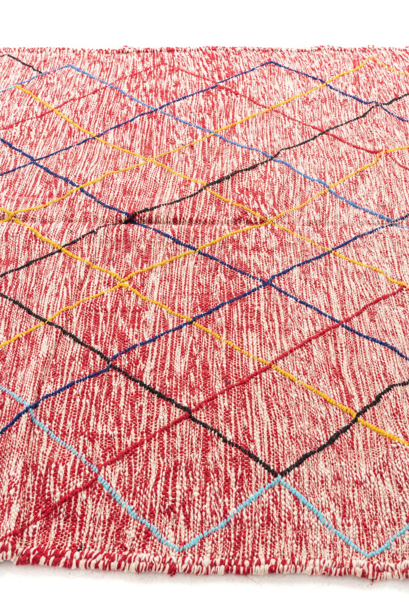 6' 5 x 9' 4 Hand Knotted Moroccan Wool Rug