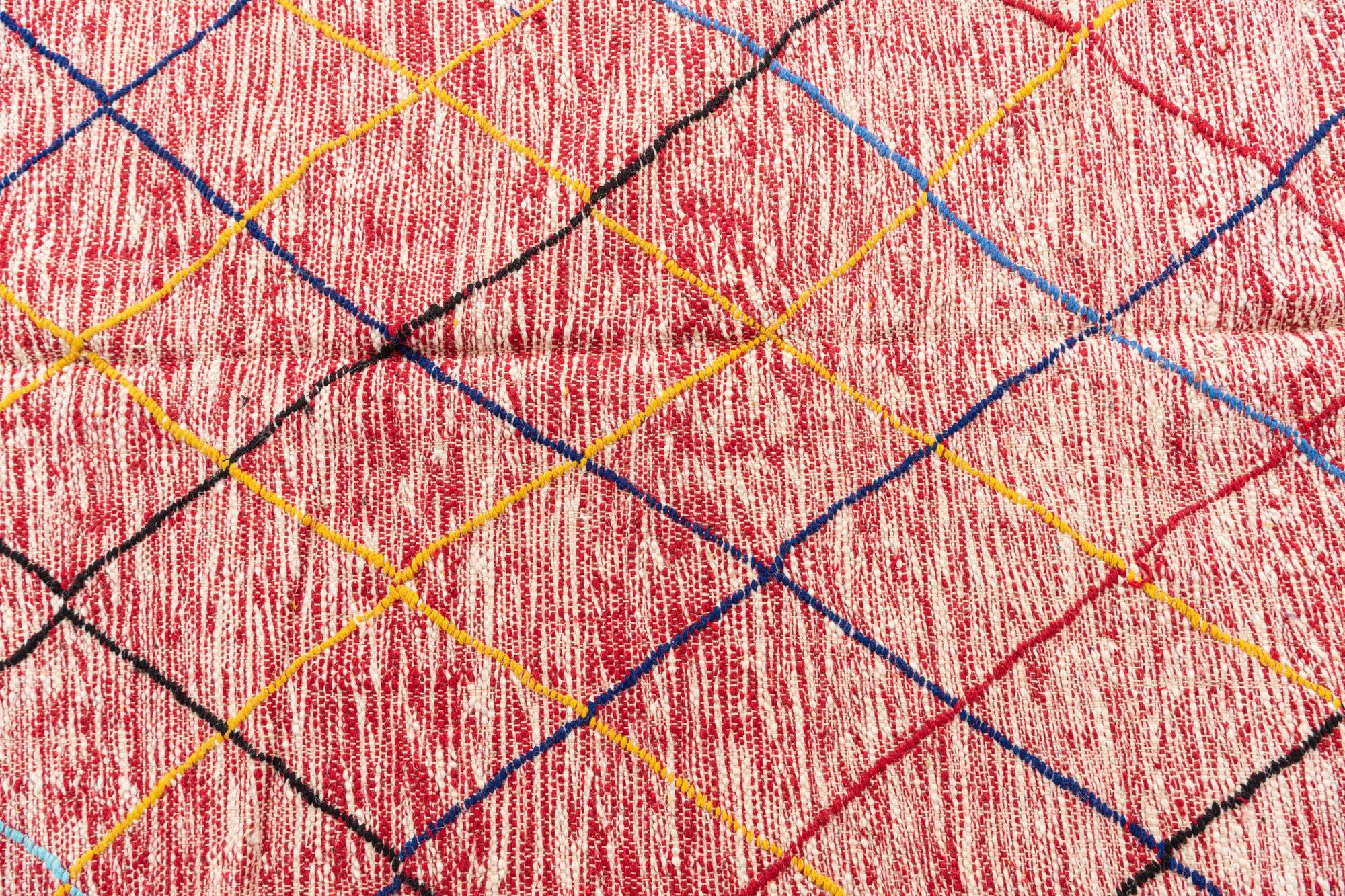 6' 5 x 9' 4 Hand Knotted Moroccan Wool Rug