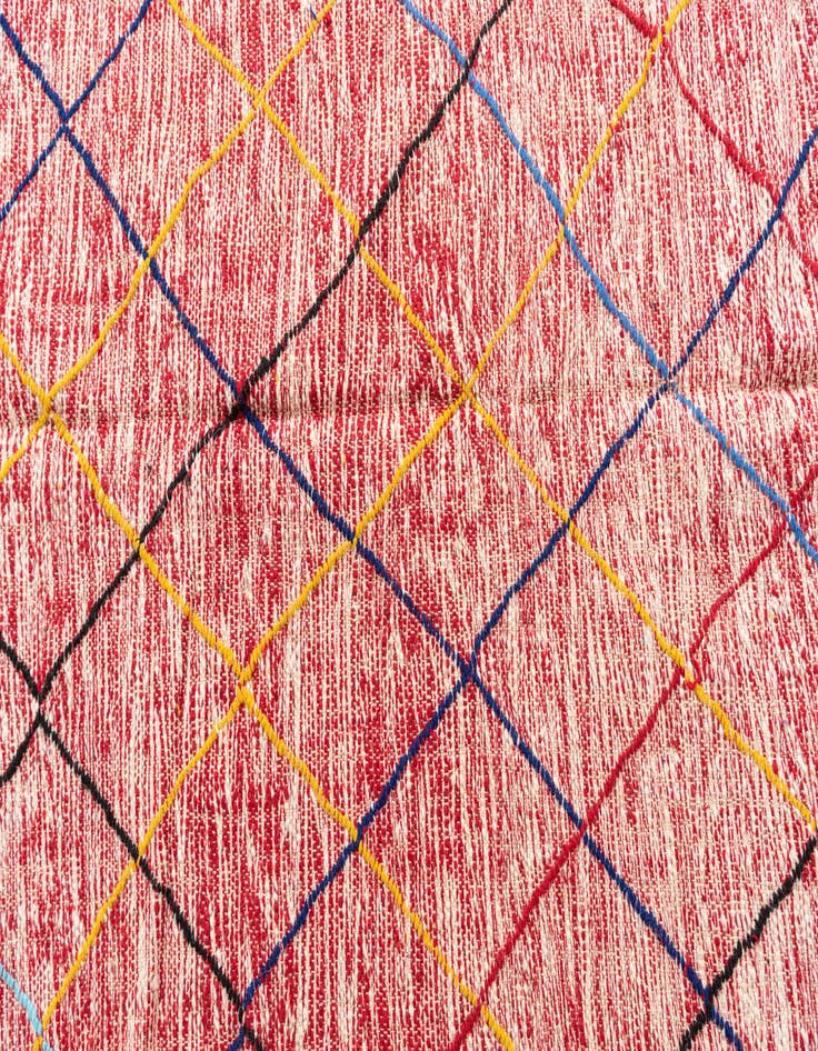 Detail image of 6' 5 x 9' 4  Hand Knotted Moroccan Wool Rug