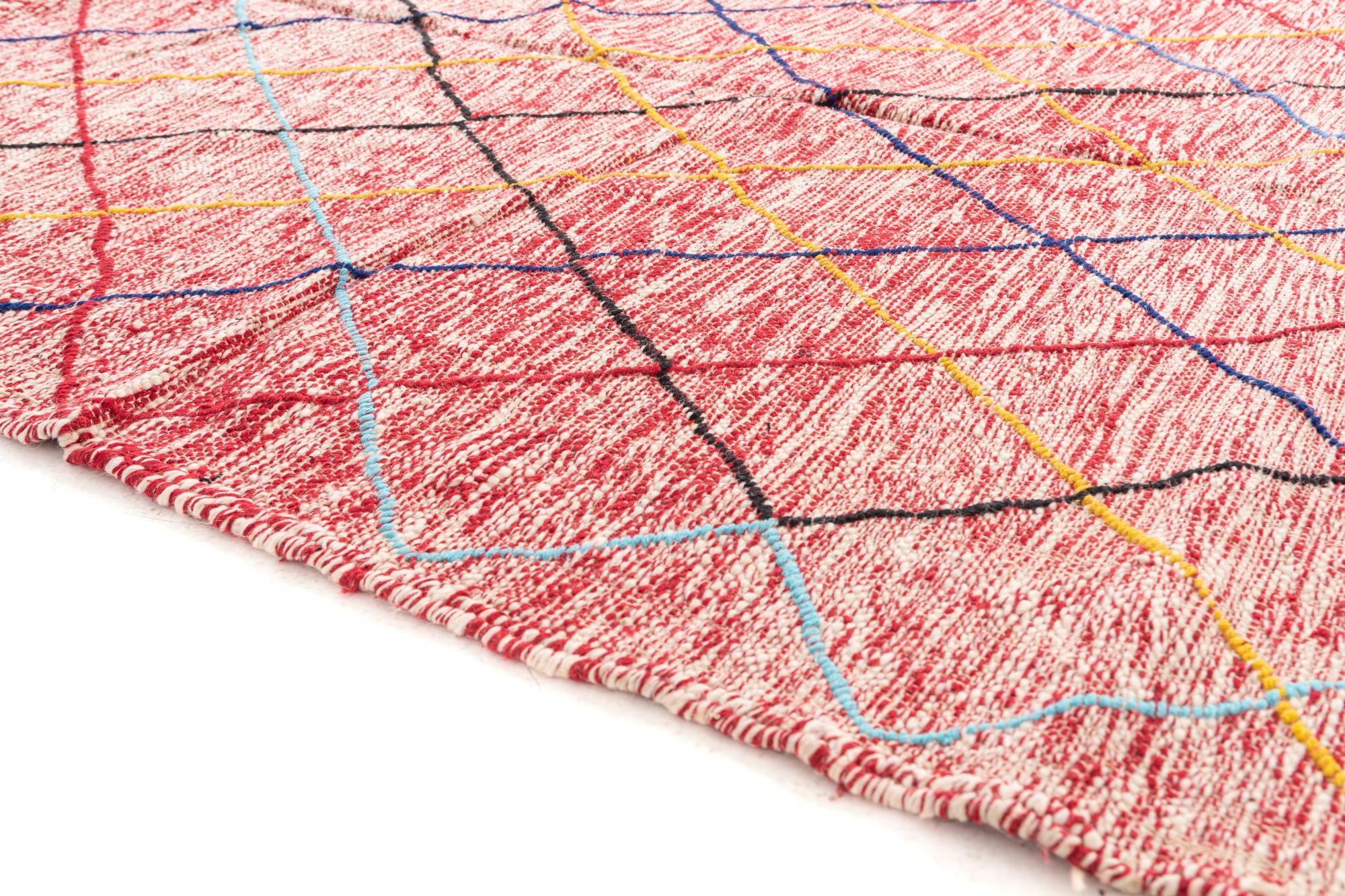 6' 5 x 9' 4 Hand Knotted Moroccan Wool Rug