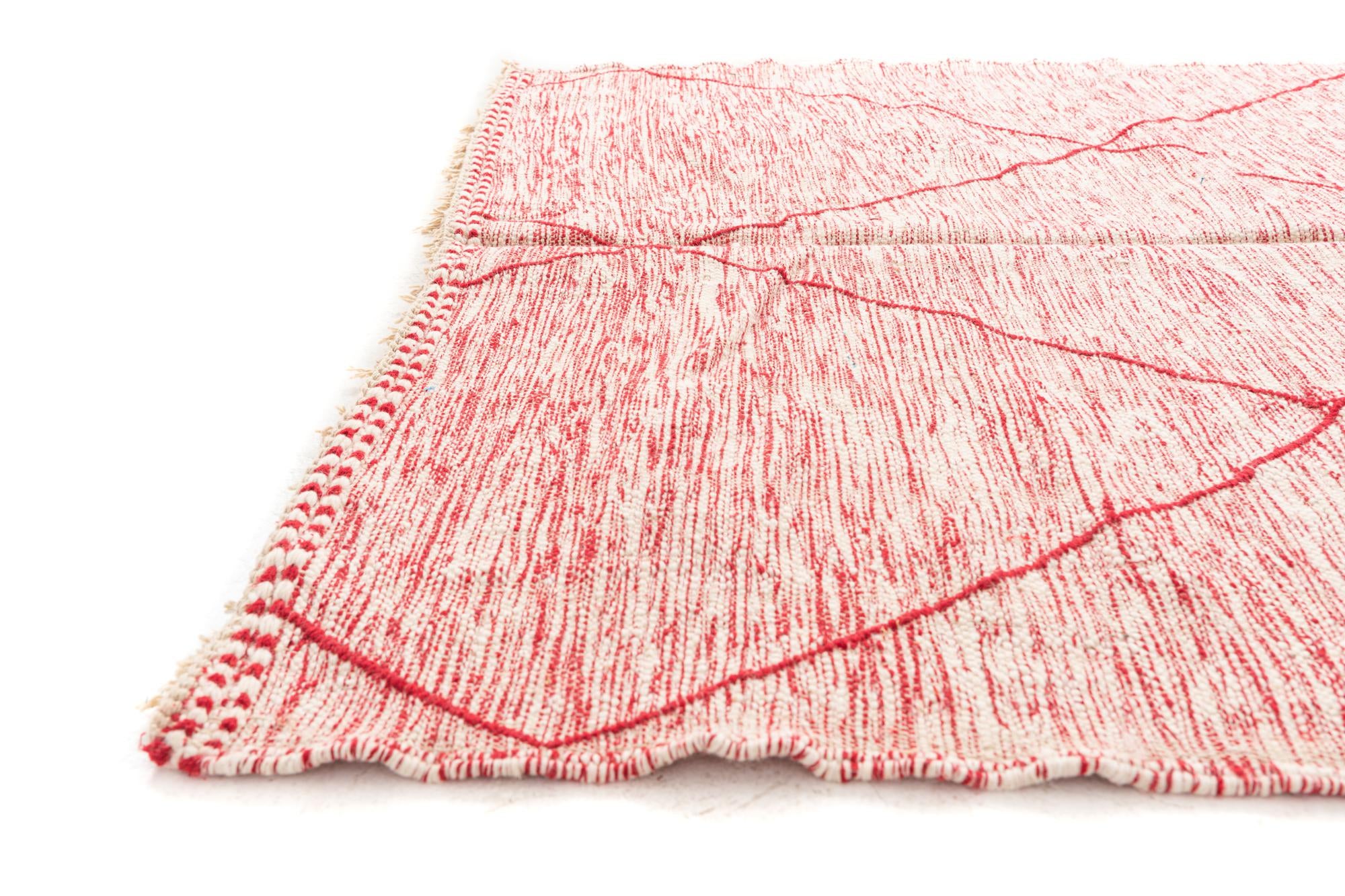 6' 7 x 9' 7 Hand Knotted Moroccan Wool Rug