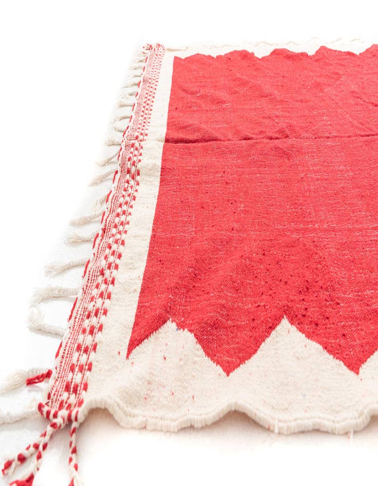 Detail image of 6' 9 x 10' Hand Knotted Moroccan Wool Rug