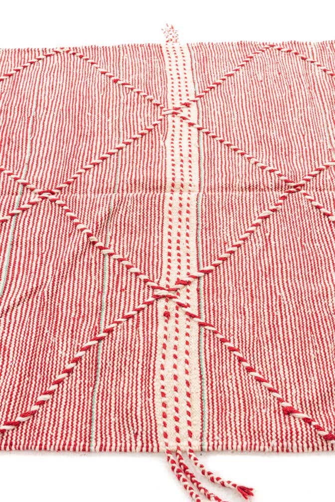 5' 2 x 8' 8 Hand Knotted Moroccan Wool Rug