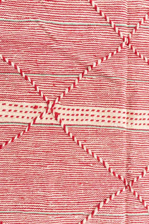 Detail image of 5' 2 x 8' 8 Hand Knotted Moroccan Wool Rug