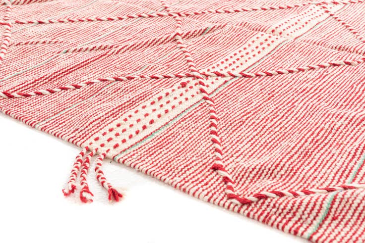 Detail image of 5' 2 x 8' 8 Hand Knotted Moroccan Wool Rug