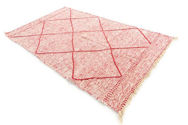 5' x 8' 6 Hand Knotted Moroccan Wool Rug