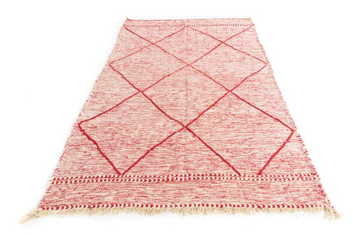 5' x 8' 6 Hand Knotted Moroccan Wool Rug