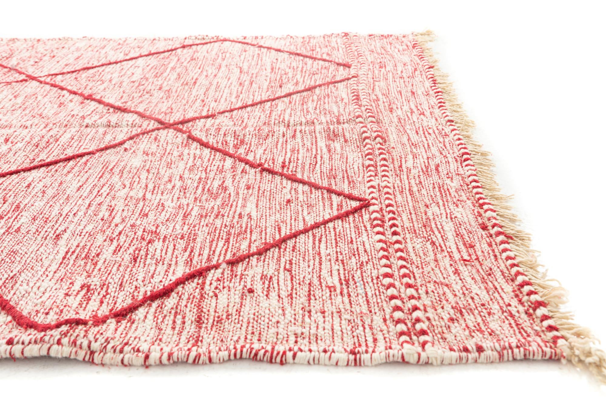 5' x 8' 6 Hand Knotted Moroccan Wool Rug