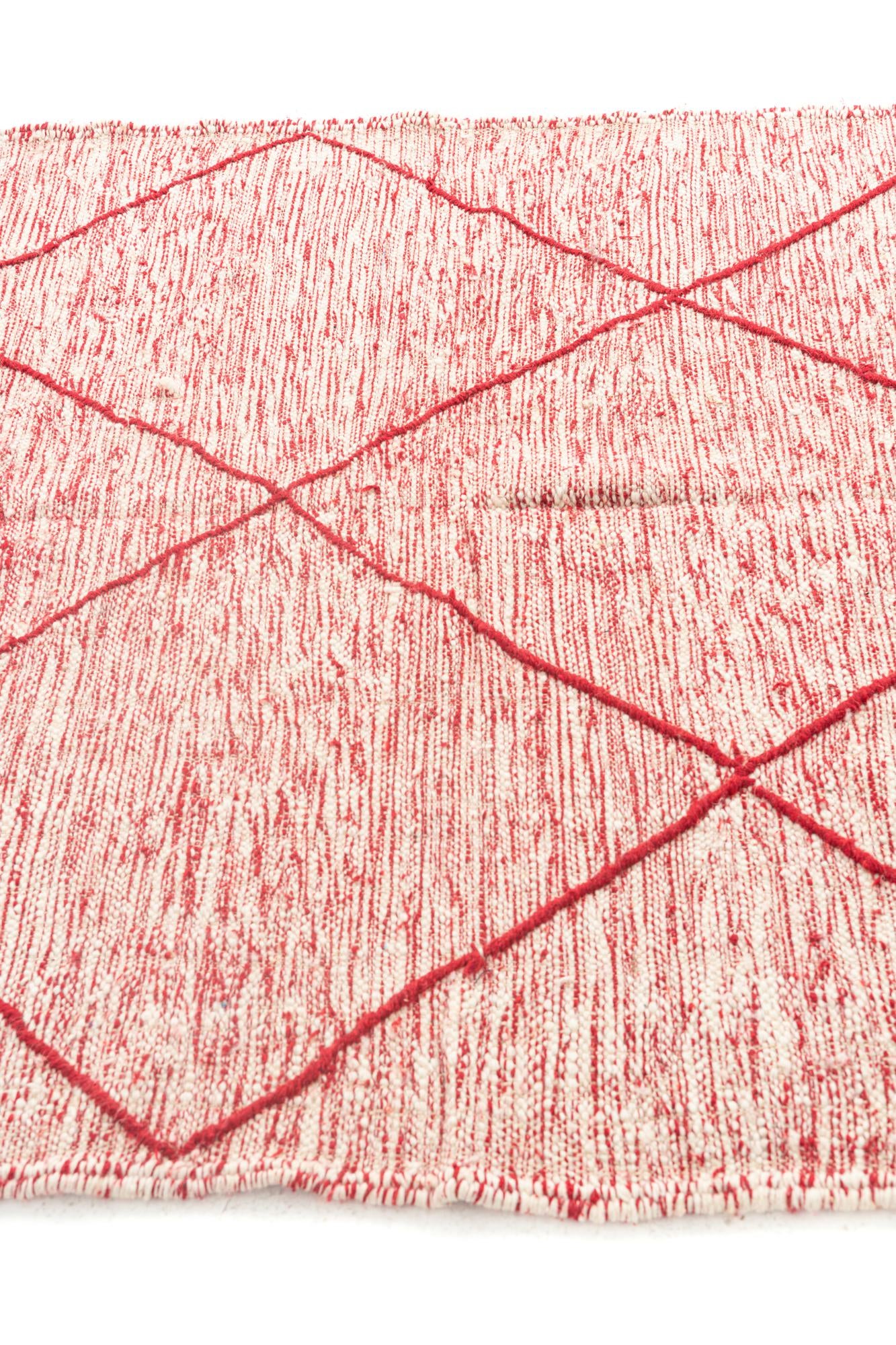 5' x 8' 6 Hand Knotted Moroccan Wool Rug