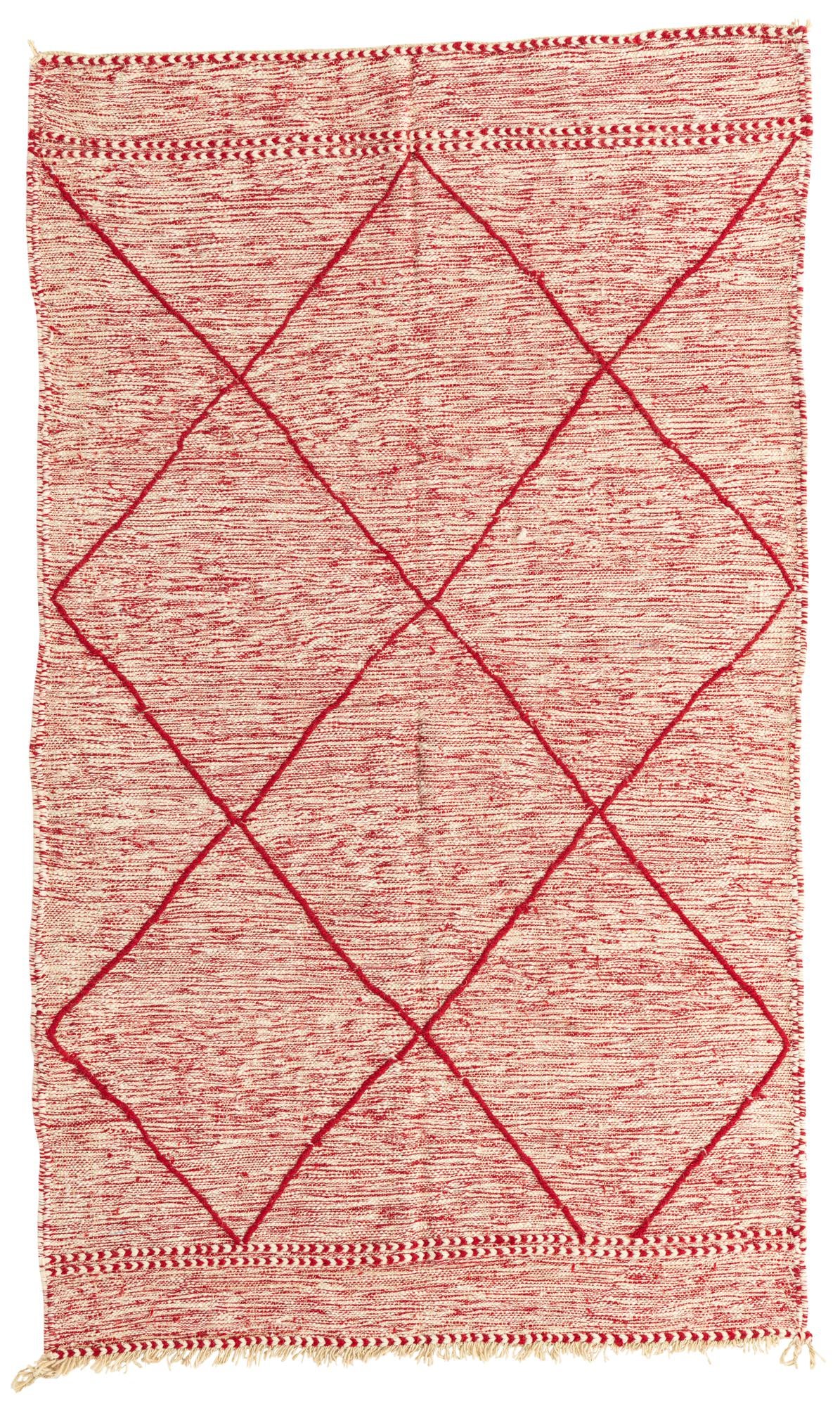 5' x 8' 6 Hand Knotted Moroccan Wool Rug