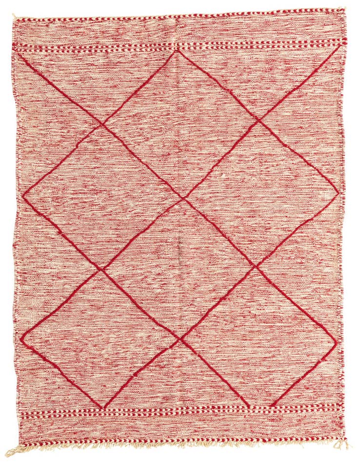 Detail image of 5' x 8' 6 Hand Knotted Moroccan Wool Rug