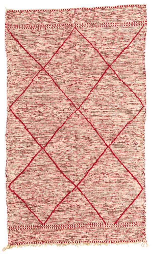 5' x 8' 6 Hand Knotted Moroccan Wool Rug