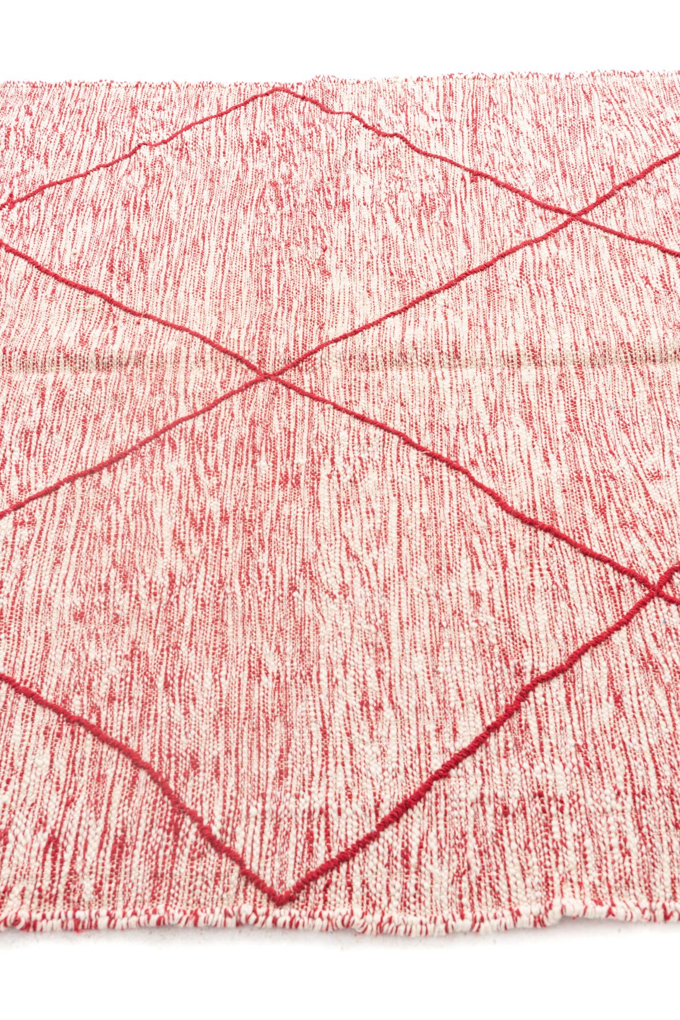 5' 5 x 8' 3 Hand Knotted Moroccan Wool Rug