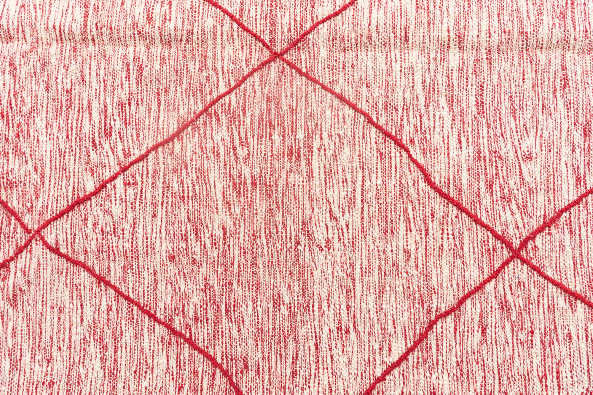 5' 5 x 8' 3 Hand Knotted Moroccan Wool Rug