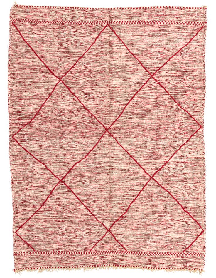 Detail image of 5' 5 x 8' 3 Hand Knotted Moroccan Wool Rug