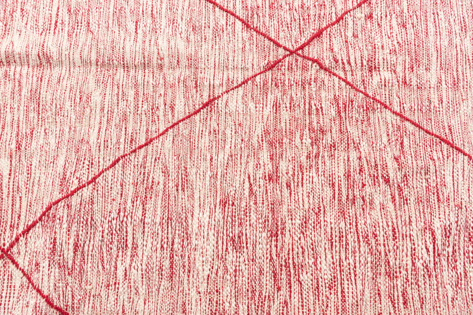 6' 9 x 9' 8 Hand Knotted Moroccan Wool Rug