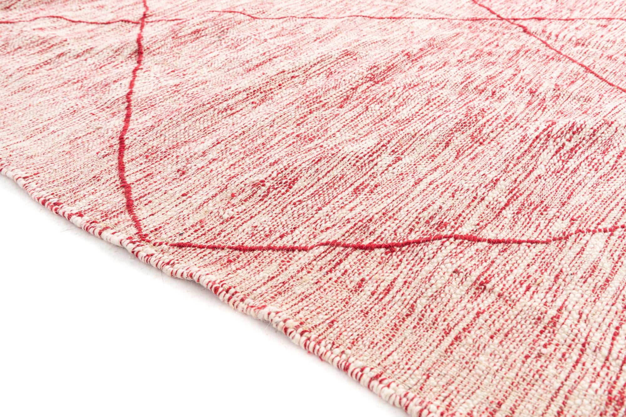 6' 9 x 9' 8 Hand Knotted Moroccan Wool Rug