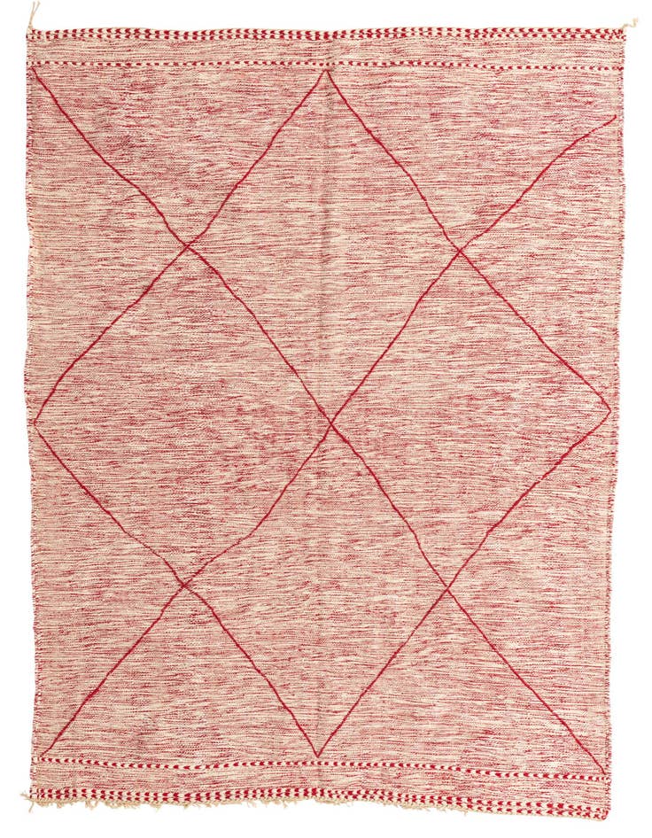 Detail image of 6' 9 x 9' 8 Hand Knotted Moroccan Wool Rug