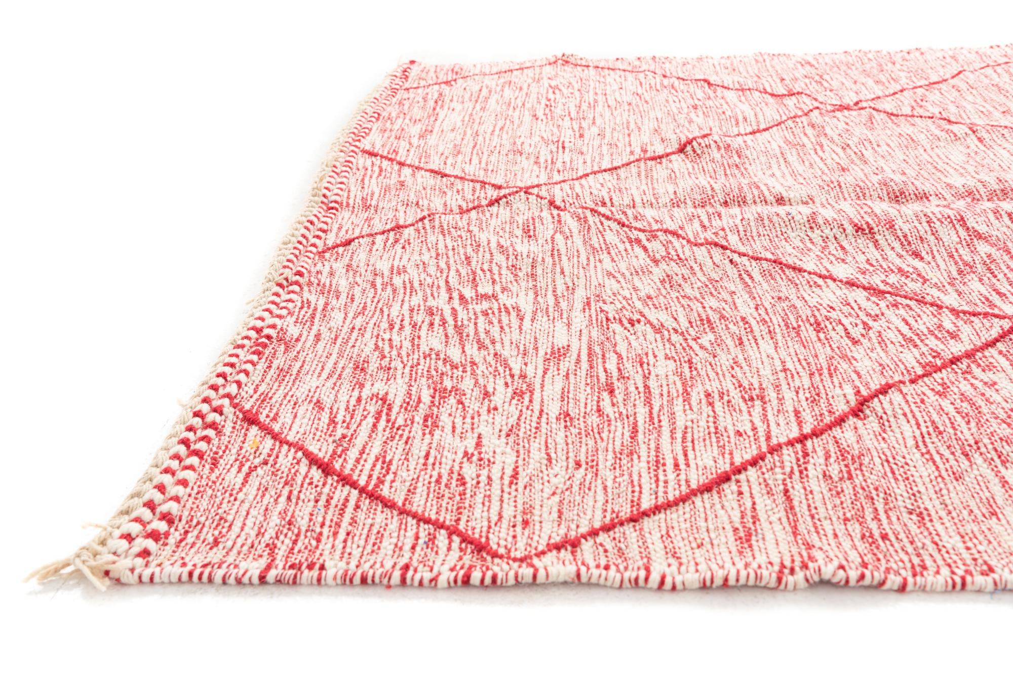 5' 5 x 8' 2 Hand Knotted Moroccan Wool Rug