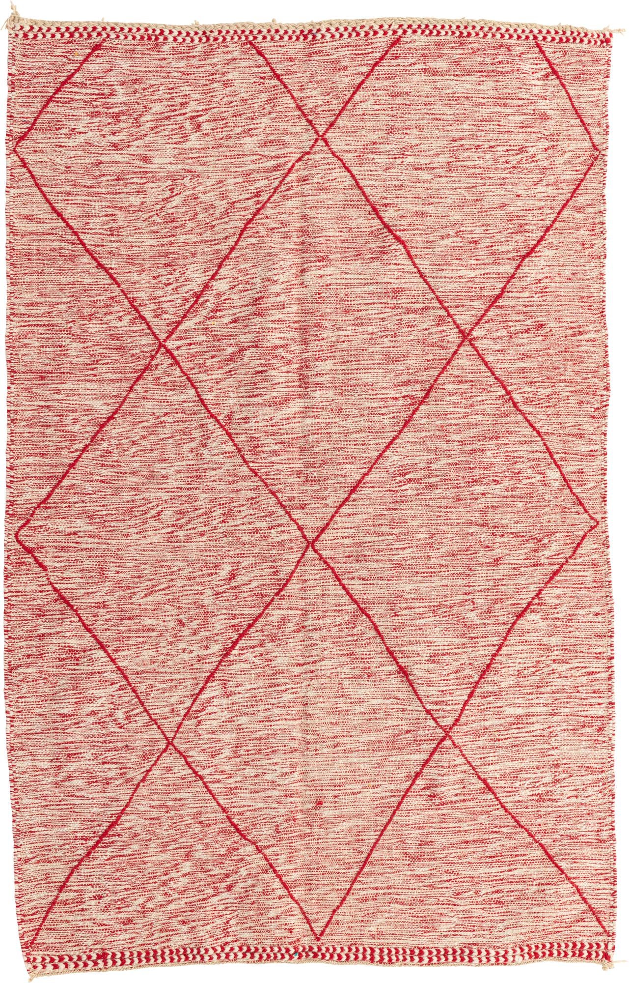 5' 5 x 8' 2 Hand Knotted Moroccan Wool Rug