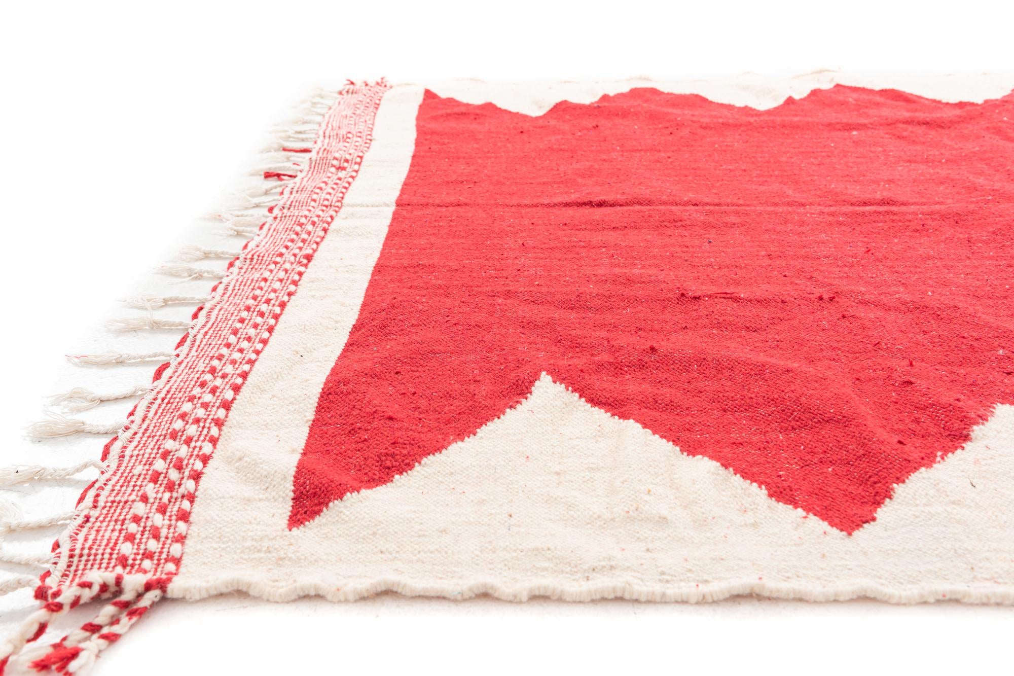 6' 6 x 10' Hand Knotted Moroccan Wool Rug