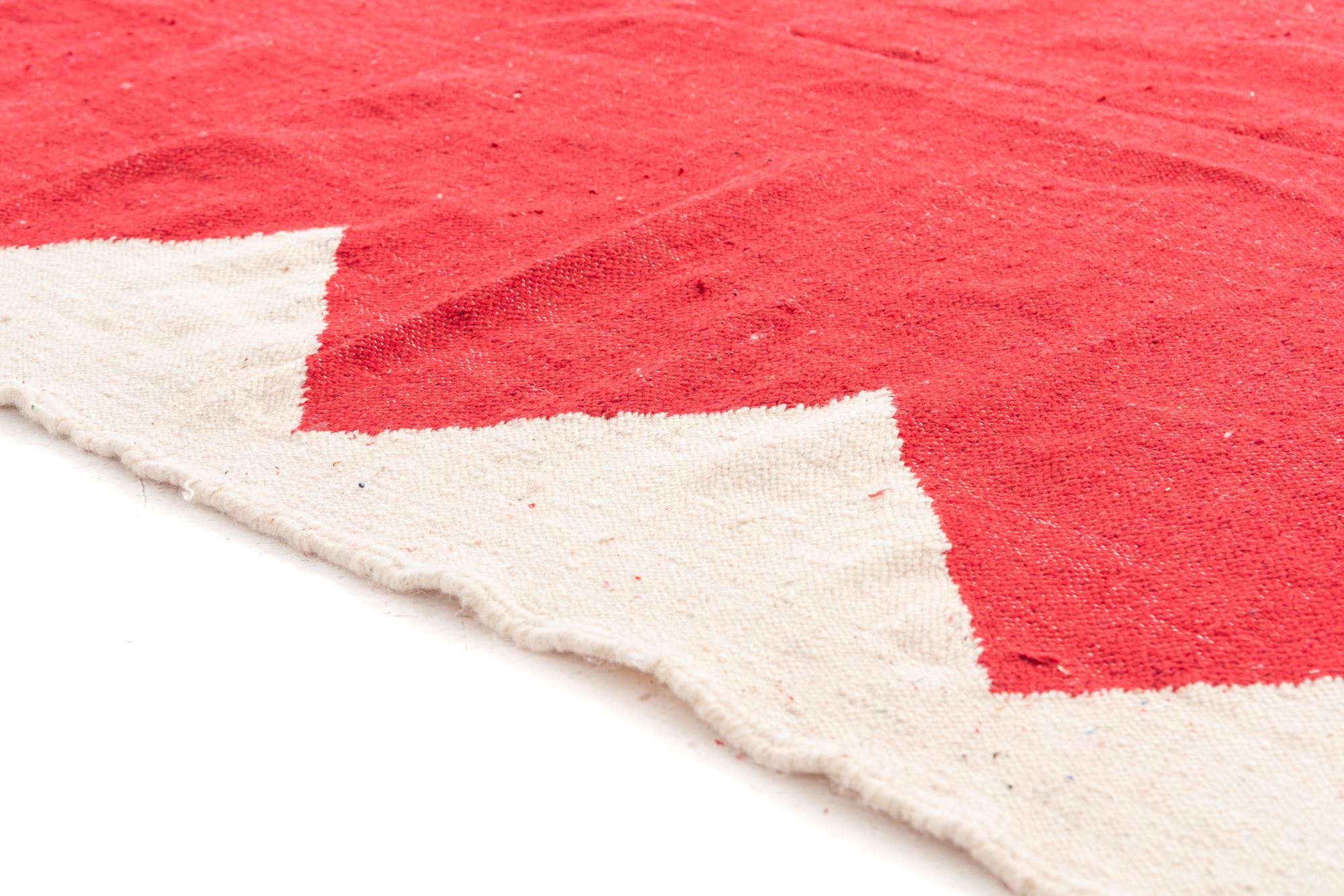 6' 6 x 10' Hand Knotted Moroccan Wool Rug