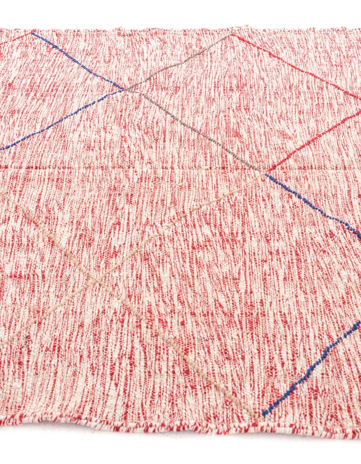 Detail image of 6' 6 x 9' 9  Hand Knotted Moroccan Wool Rug