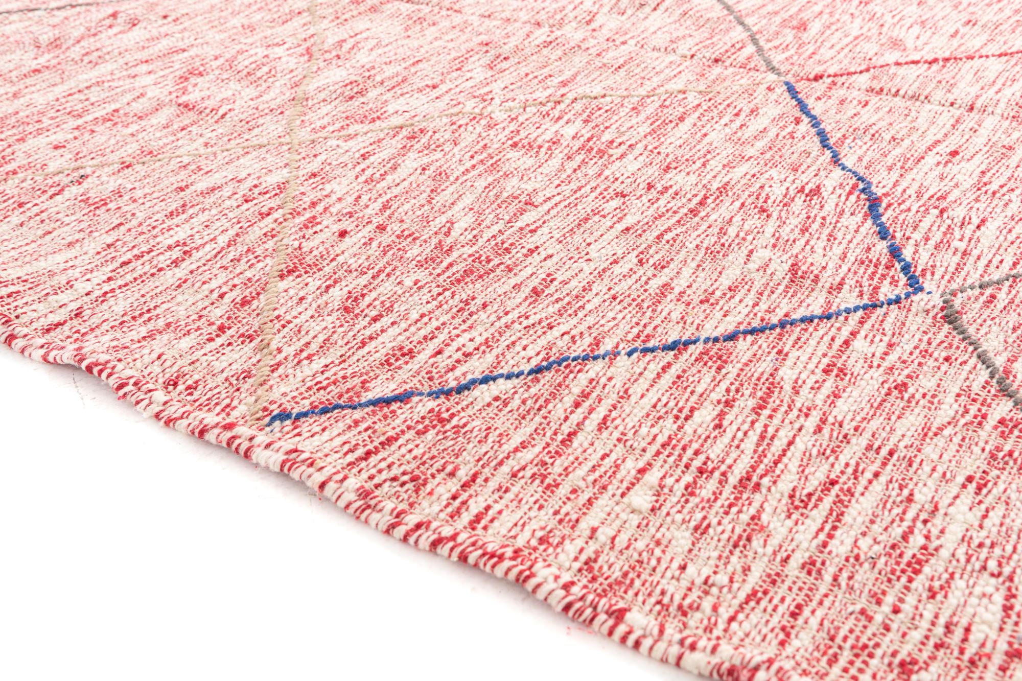6' 6 x 9' 9 Hand Knotted Moroccan Wool Rug