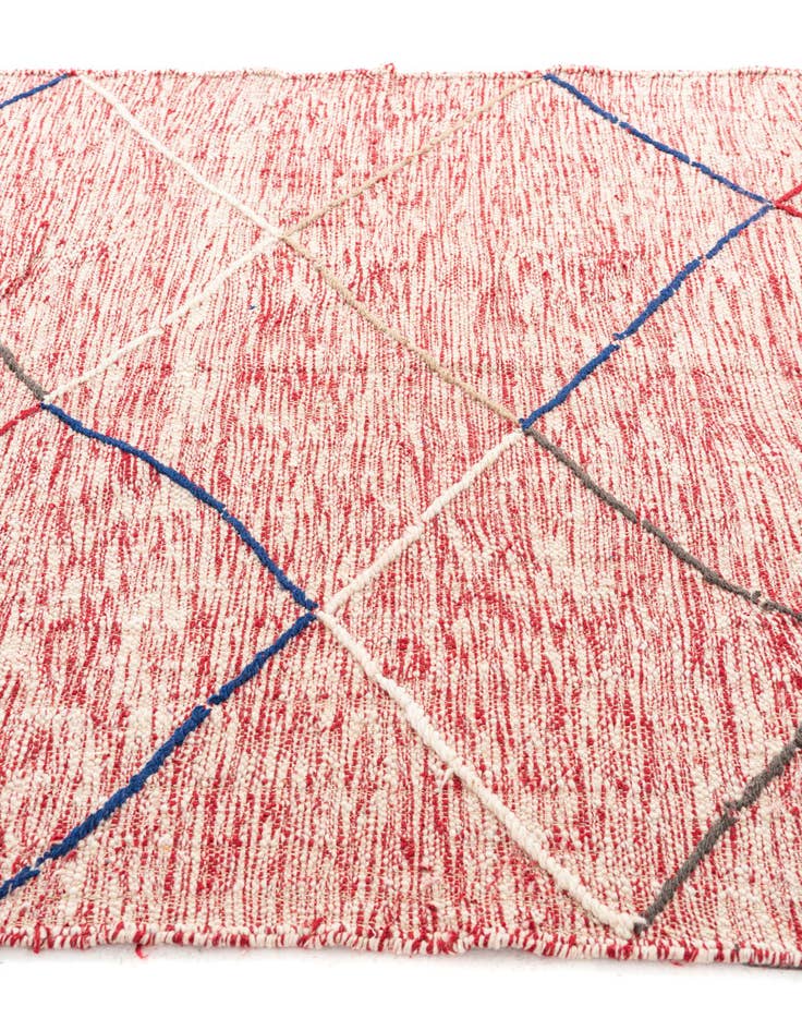 Detail image of 6' 4 x 9' 10  Hand Knotted Moroccan Wool Rug