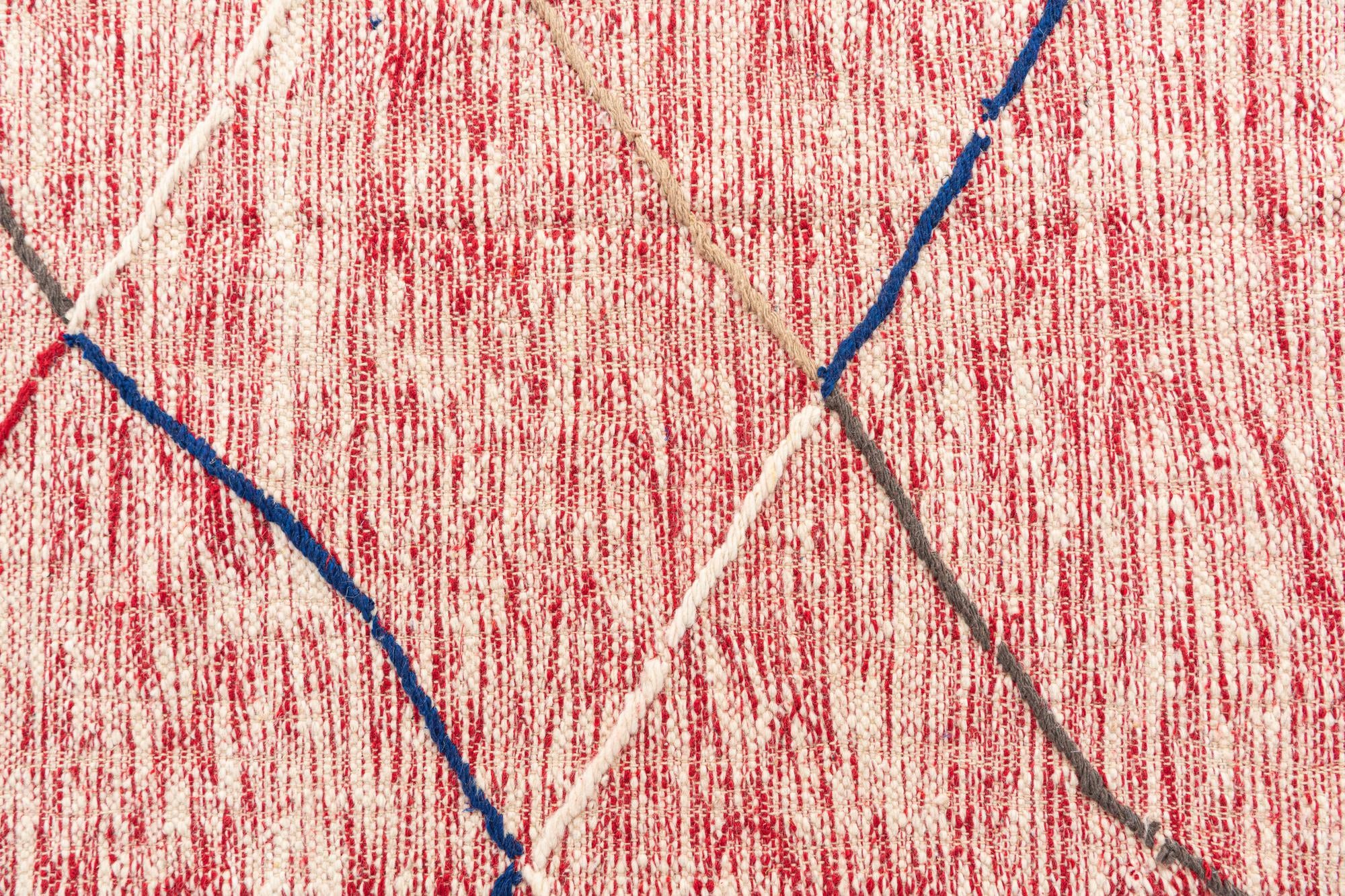 6' 4 x 9' 10 Hand Knotted Moroccan Wool Rug
