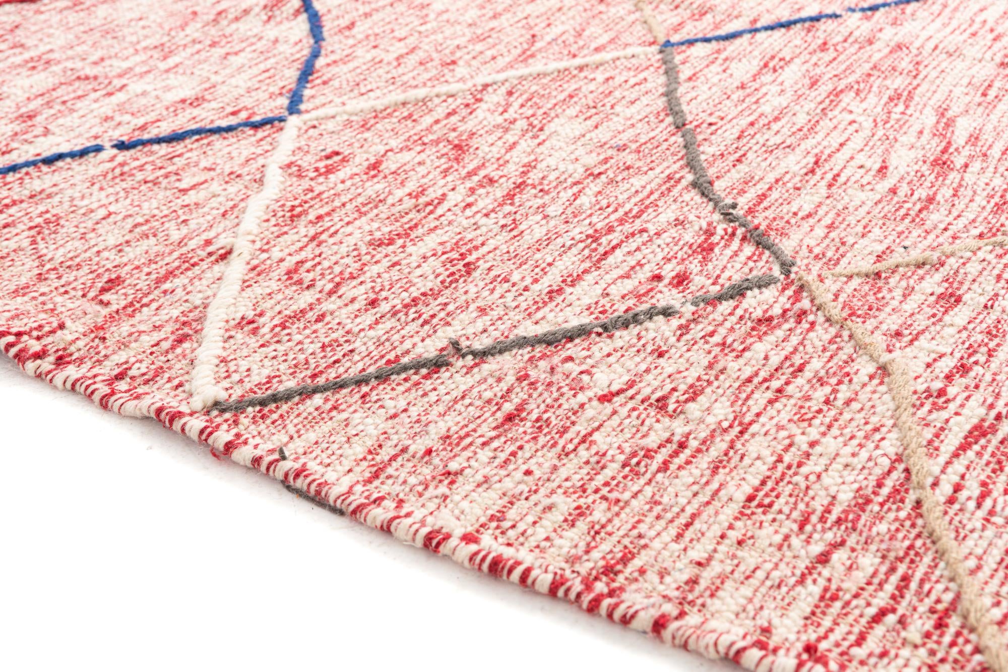 6' 4 x 9' 10 Hand Knotted Moroccan Wool Rug