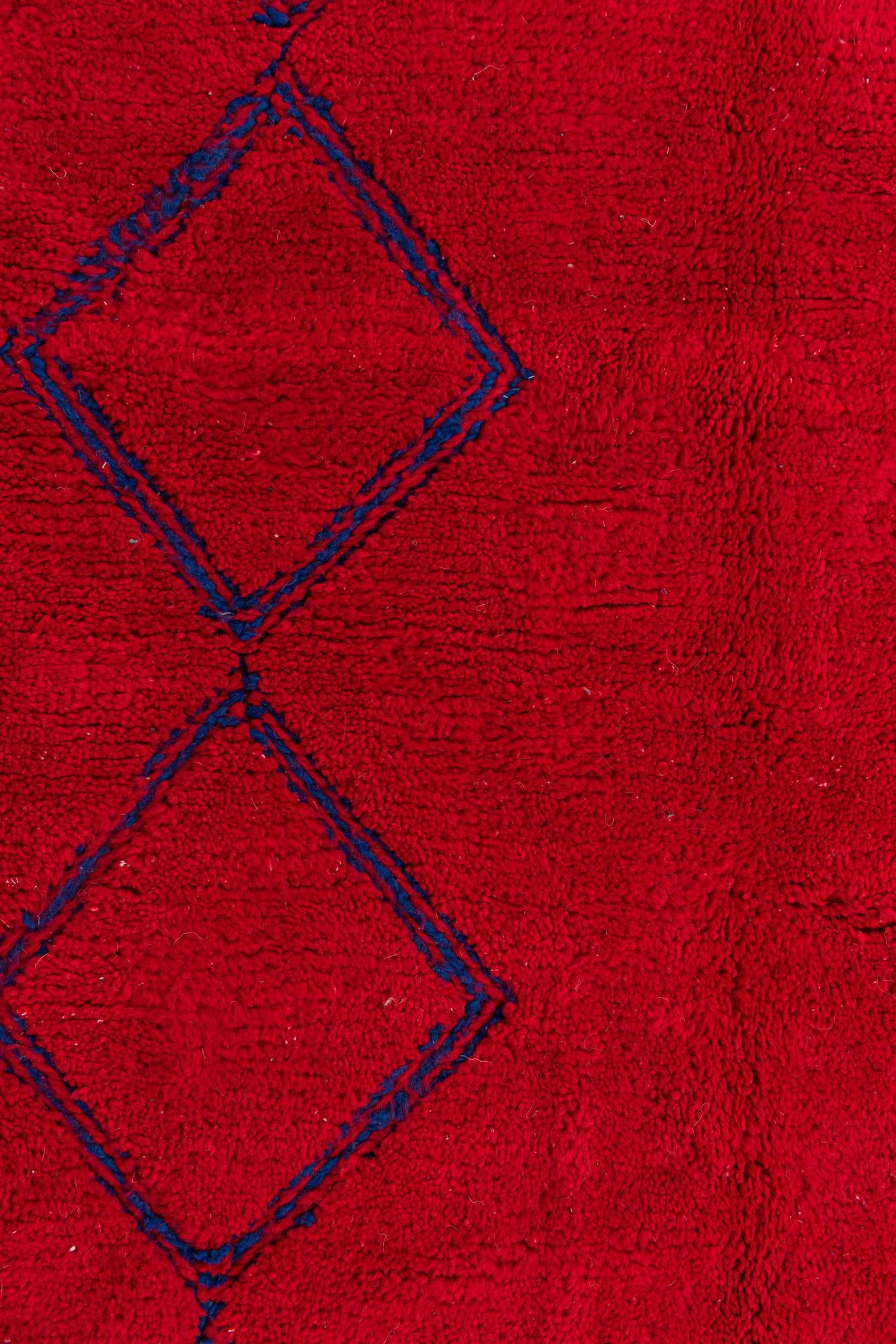 5' 10 x 7' 6 Hand Knotted Moroccan Wool Rug