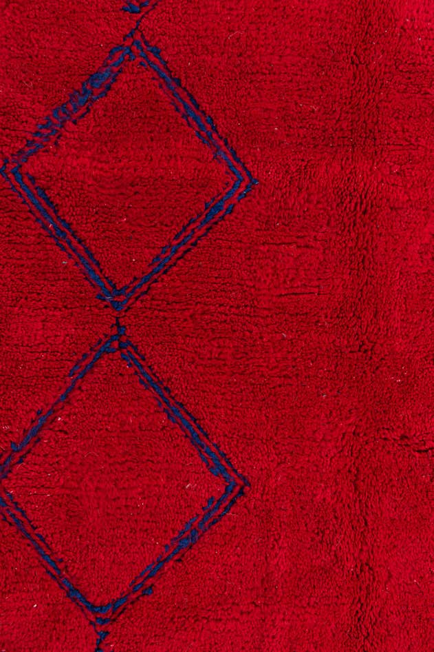 Detail image of 5' 10 x 7' 6 Hand Knotted Moroccan Wool Rug