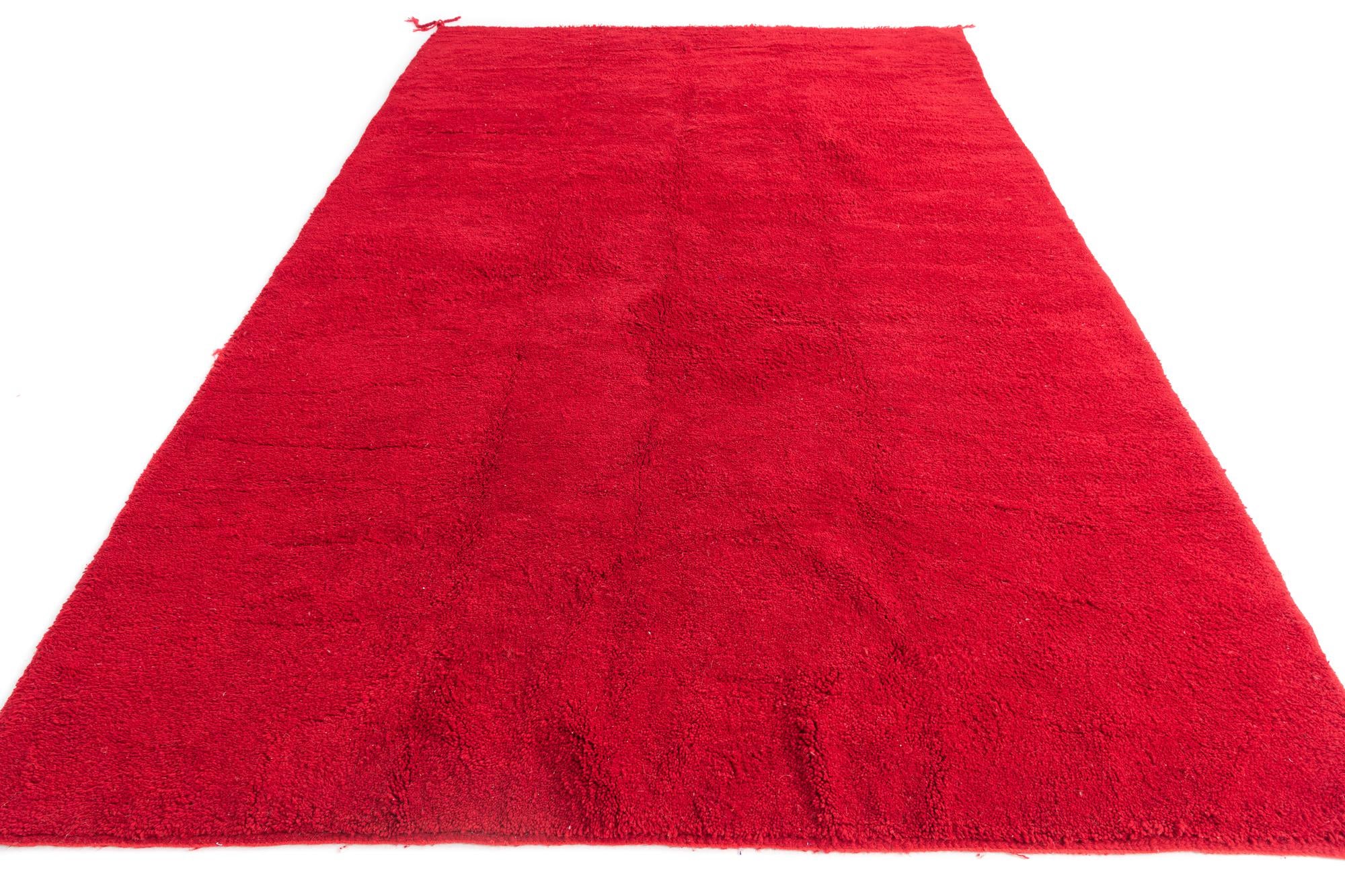 8' 2 x 13' Hand Knotted Moroccan Wool Rug