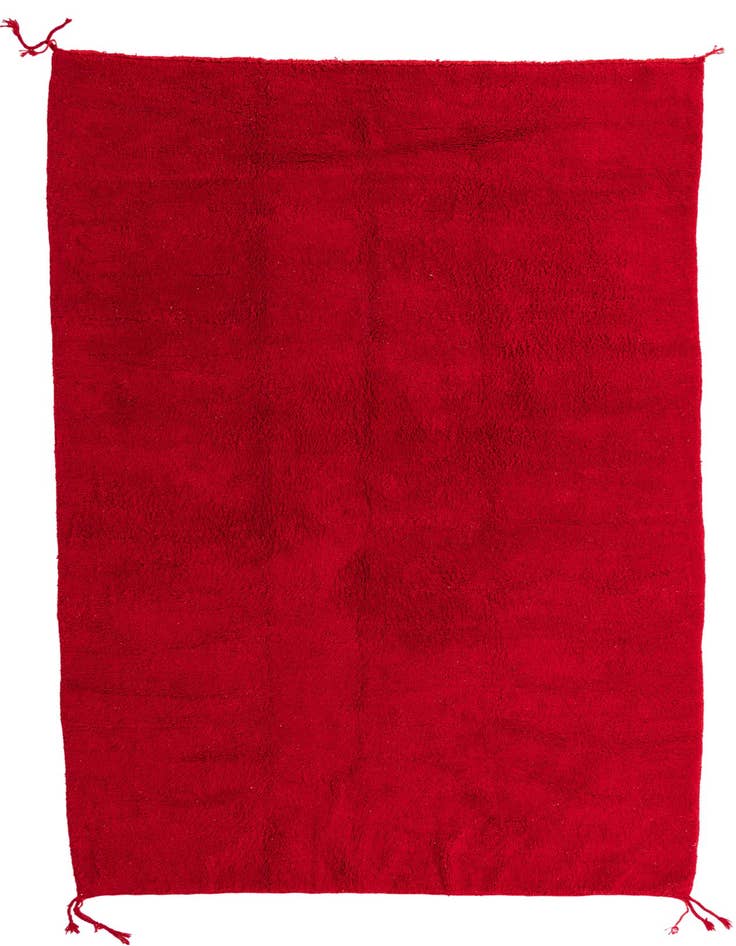 Detail image of 8' 2 x 13' Hand Knotted Moroccan Wool Rug